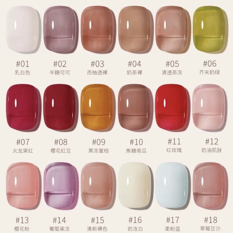 Sơn cream , sơn Gel nén phong cách Nhật Bản siêu đặc fullsize 5ml trang trí móng Nail