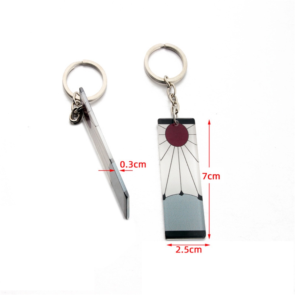 Móc khóa bằng acrylic họa tiết hoạt hình Demon Slayer dễ thương