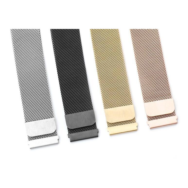 Dây đồng hồ thép lưới khóa nam châm size 12mm 14mm 16mm 18mm 20mm 22mm 24mm