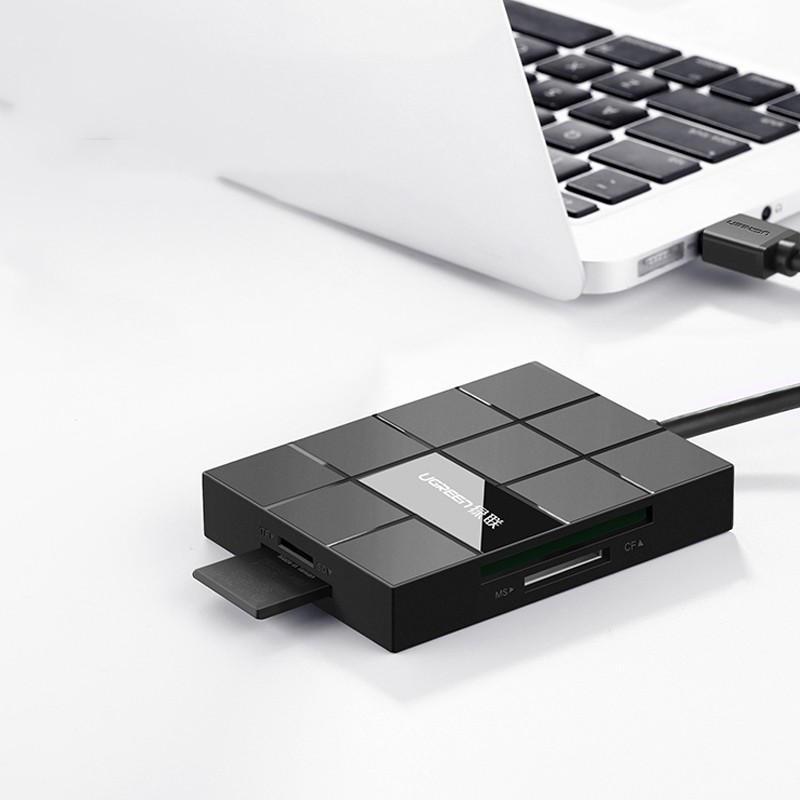 Đọc Thẻ Nhớ SD/TF/CF/MS Và Hub USB 3.0 Ugreen 30846