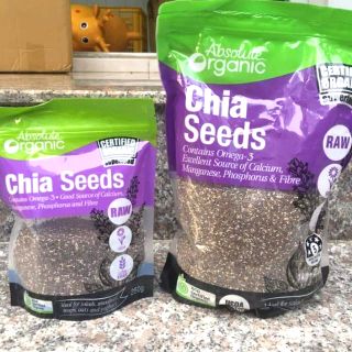 Hạt chia Úc Organic Chia Seeds 100g (Mẫu mới túi Tím)