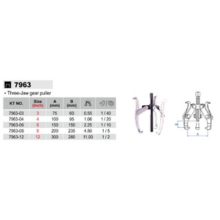 Cảo ba chấu Kingtony 7963-06 (6")