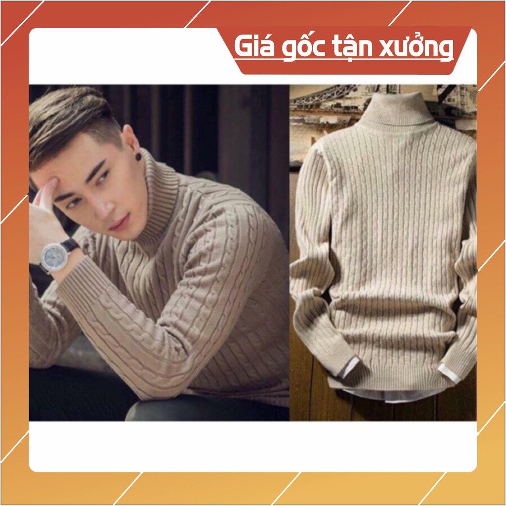Áo len nam cổ lọ Hàn Quốc GIÁ THẤP