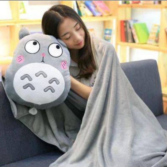 Bộ chăn gối văn phòng Olivin Totoro