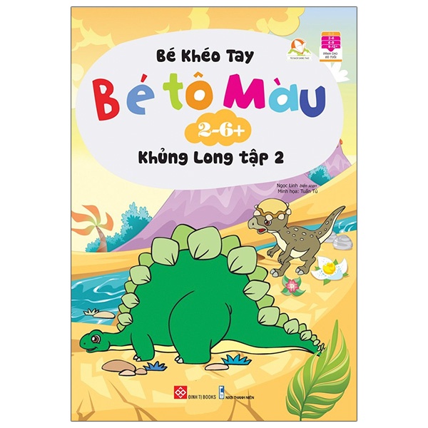 Sách Bé Khéo Tay - Bé Tô Màu - Khủng Long (Tập 2)