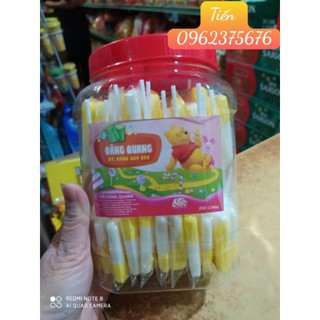 Lọ 50 que kẹo mút hình que kem cực ngon ( sỉ đồ trẻ em)