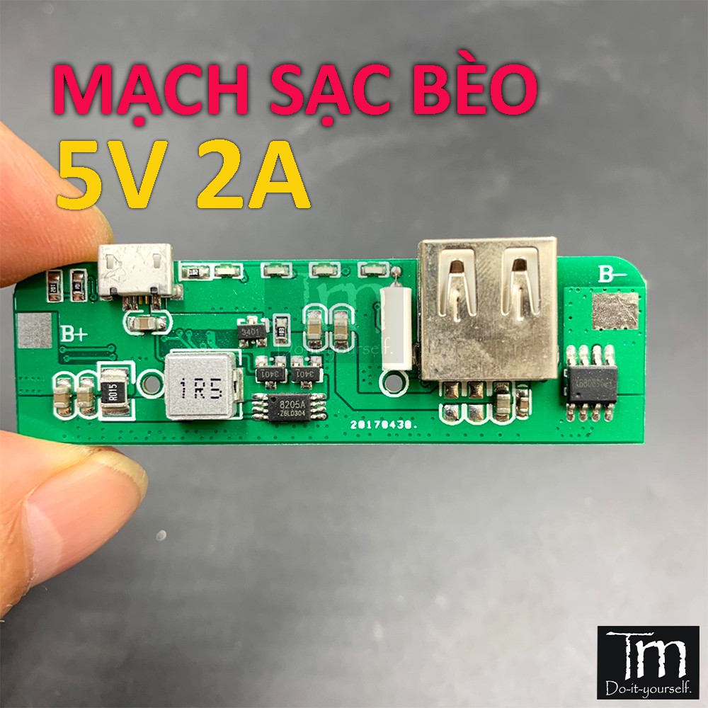 5 Chiếc Mạch Sạc Dự Phòng 5V 2A Giá Rẻ