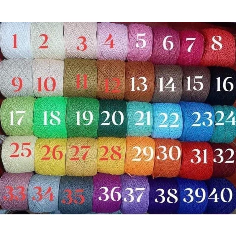 Len ctvn sợi 1mm màu từ 1-20