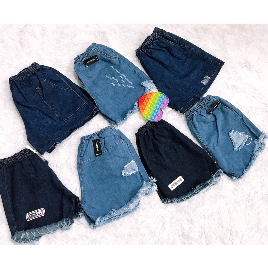 QUẦN SHORT JEAN LƯNG THUN _ COMBO 3 QUẦN 100K, QUẦN JEAN