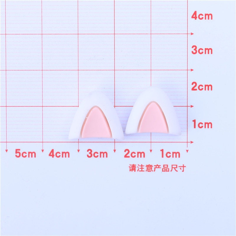 Bộ 10 Cặp Keo Dán Điện Thoại Hình Tai Mèo Thỏ Bằng Nhựa Epoxy Độc Đáo Diy