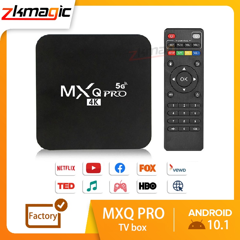 Android Tivi Box MXQ PRO TV Box Android 10.1 4K 4G+64G Thiết bị chuyển đổi TV thường thành Smart Tivi Box