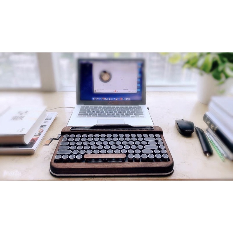 Bàn phím cơ Penna phong cách máy đánh chữ retro, cherry switch chính hãng