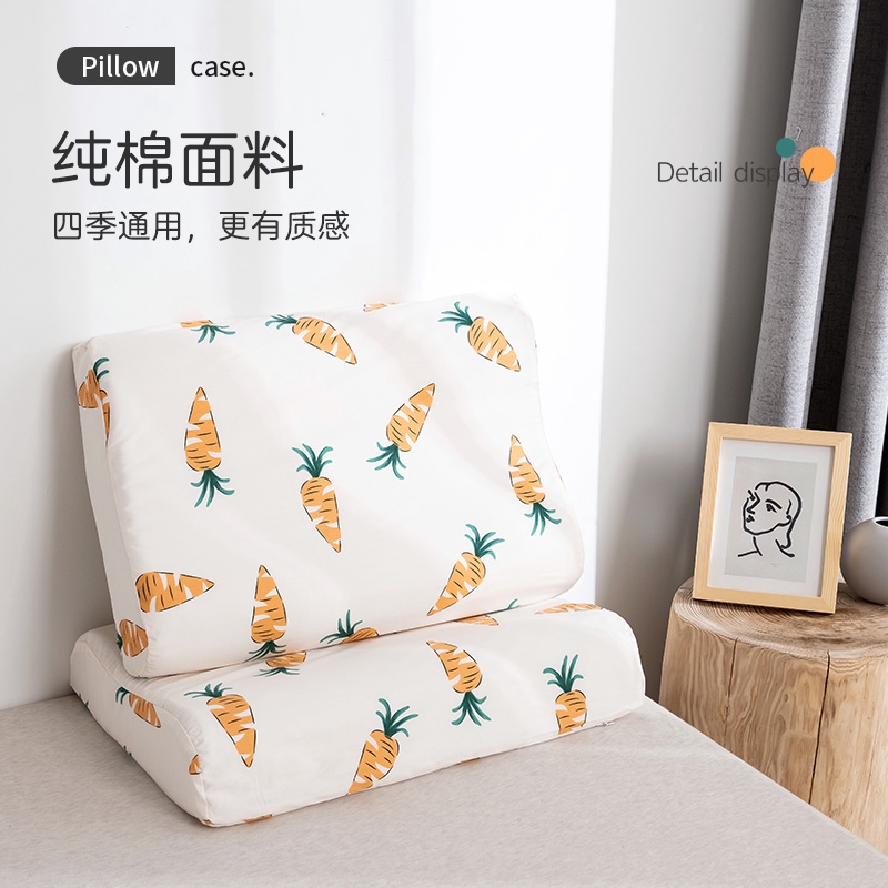 Vỏ Gối Cao Su Cotton Thái Lan 50x30 Cho Người Lớn Và Trẻ Em