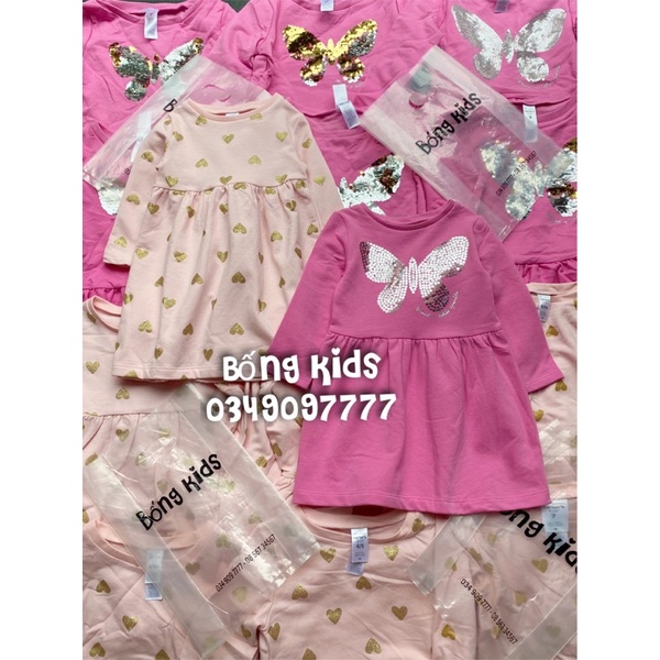 Váy Nỉ Bé Gái Hoạ Tiết C@rters