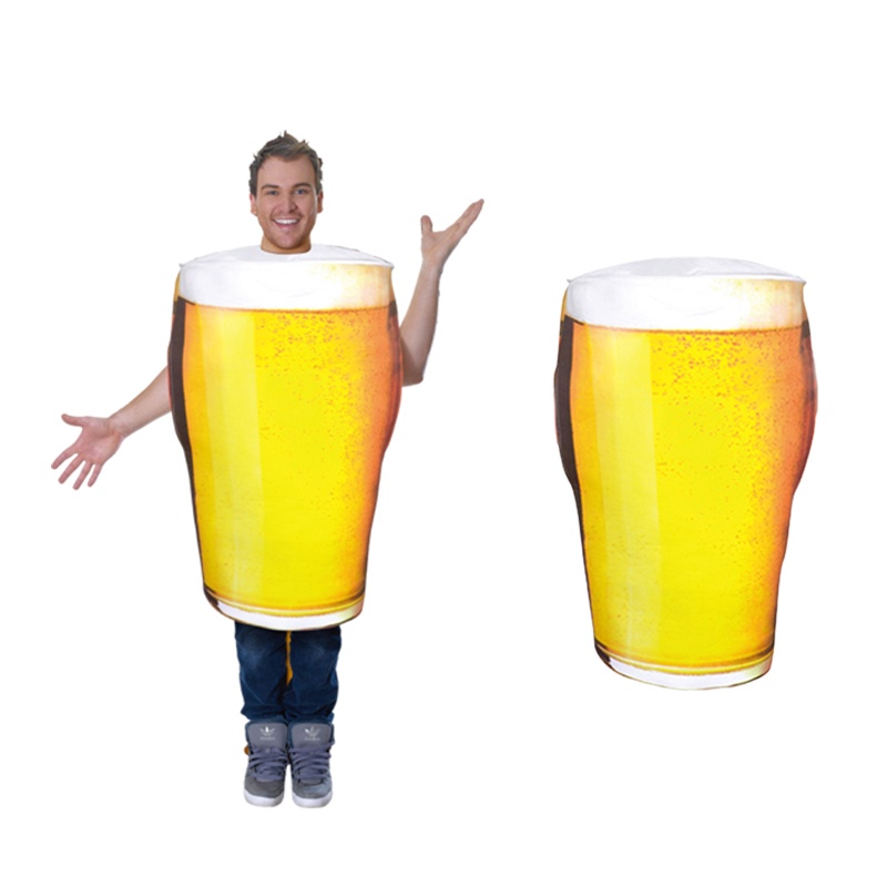 2022 Men Beer Mug Costume Oktoberfest Costume Halloween Cosplay Costume For Adult Party men gift