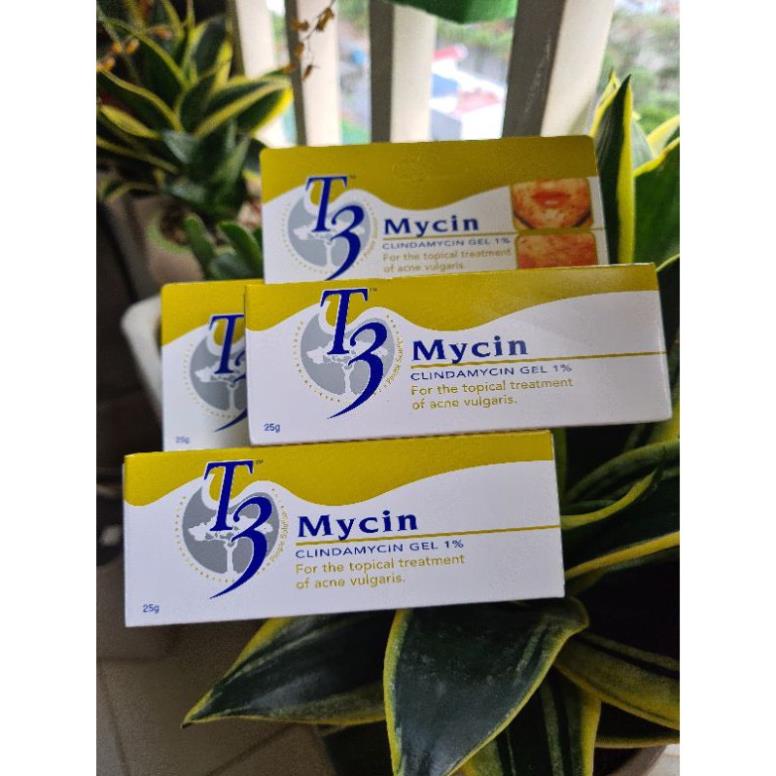 Gel bôi mụn T3 Mycin 25g - Giảm mụn trứng cá, mụn kèm viêm và mụn ẩn | BigBuy360 - bigbuy360.vn