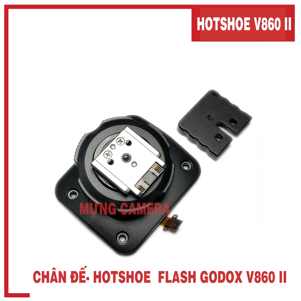 Chân Đế - Hotshoe Đèn Flash Godox V860 ii fo sony chân sắt cứng