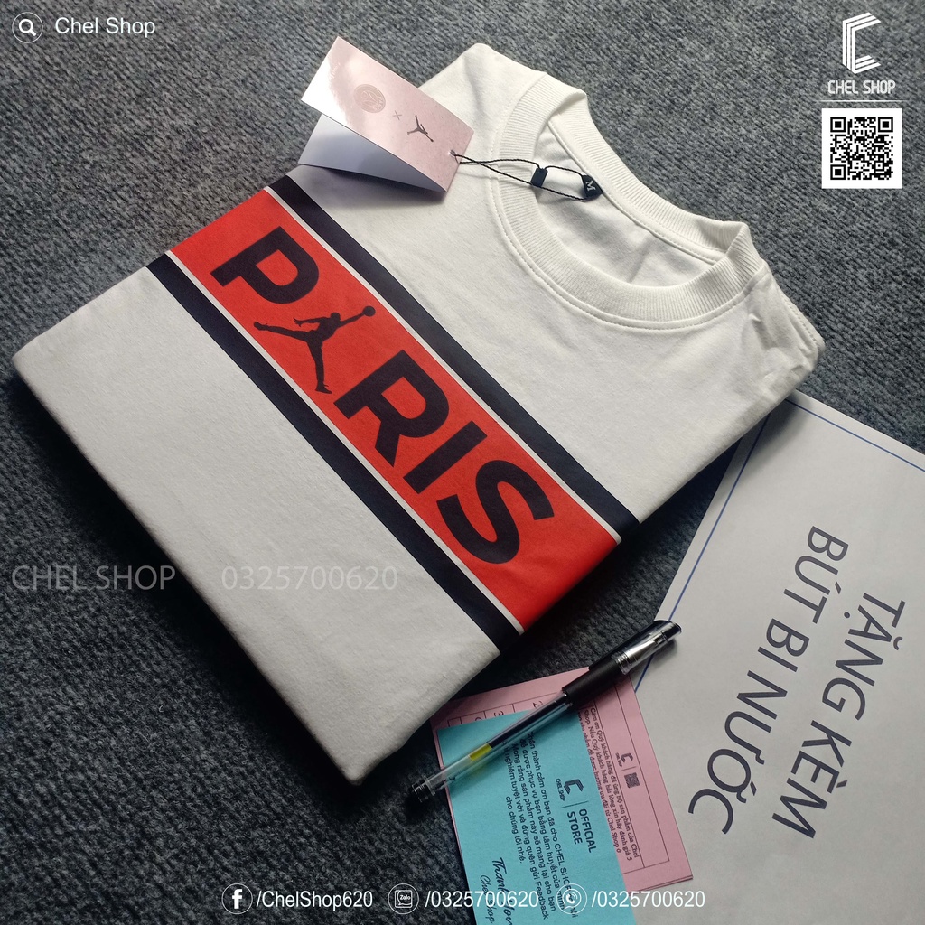 Áo thun cao cấp Paris PSG 100% cotton