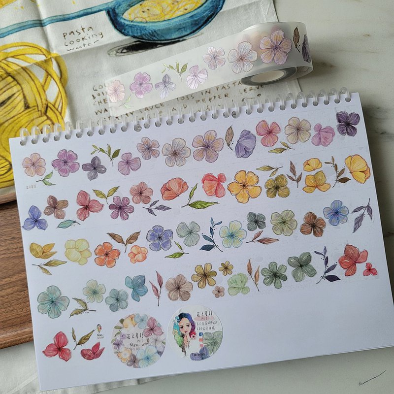 Meohime 𓃠 Peipan - Băng dán washi tape cánh hoa Flower 13