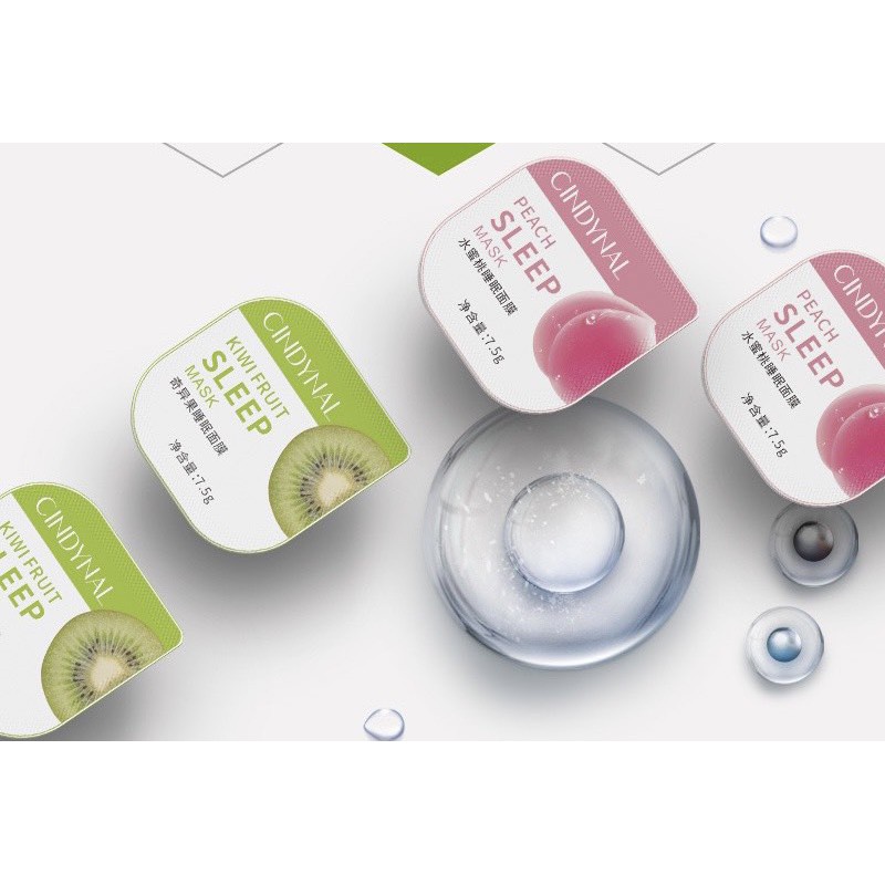 [156][HOT] 1 VIÊN MẶT NẠ NGỦ KIWI ĐÀO DƯỠNG TRẮNG SÁNG CẤP DƯỠNG ẨM