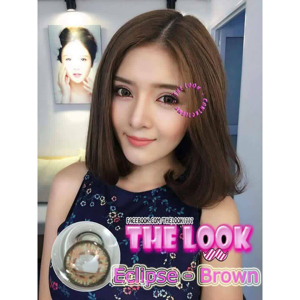 CONTACT LENS MÀU BROWN - NÂU MẬT ONG - GIÃN NHẸ - 0 ĐỘ