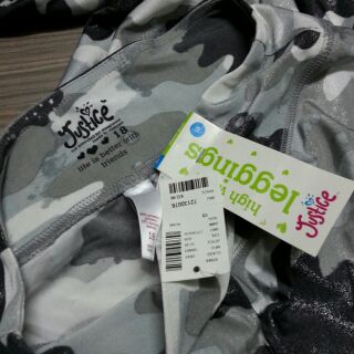 Quần legging tập gym camo Justice