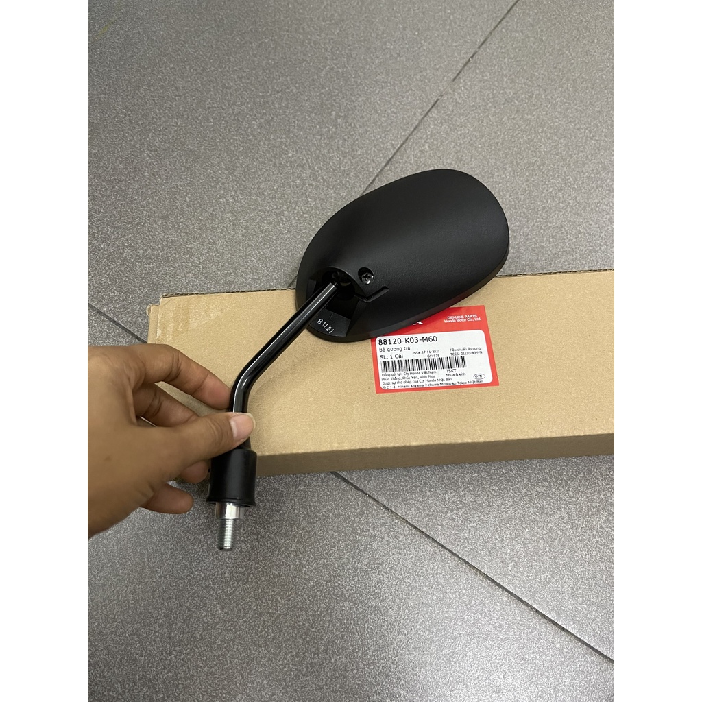 Gương hậu kính chiếu hậu lùn trái phải dành cho xe số wave bụng 110, Blade 110, RSX Fi 110 hàng chính hãng 88120K03M60