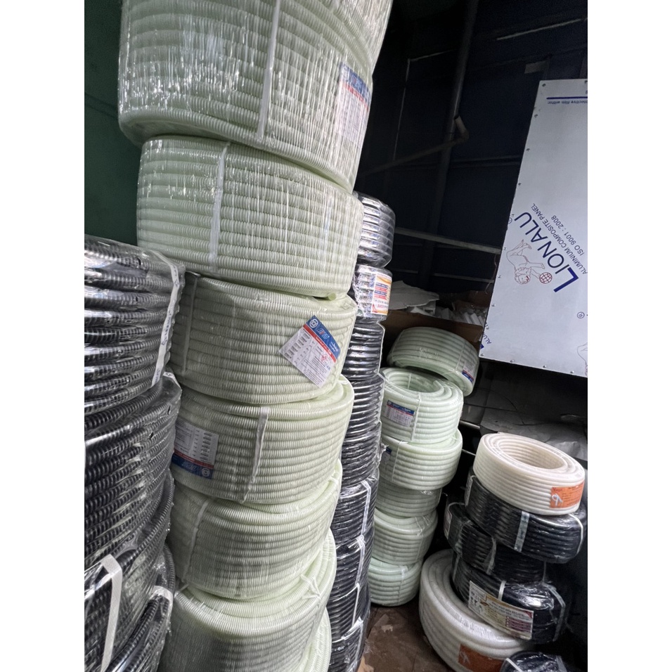Ống ruột gà SINO phi 16 - 20 - 25 - 32 chống cháy để luồn dây điện, đàn hồi tốt