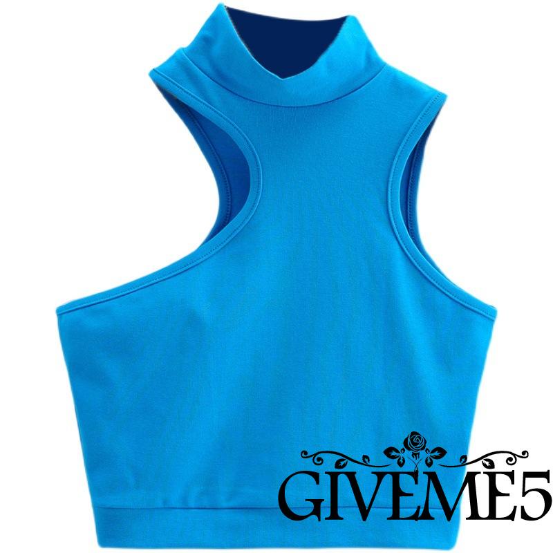 Áo Croptop Sát Nách Màu Trơn Thiết Kế Độc Đáo Thời Trang Cho Nữ