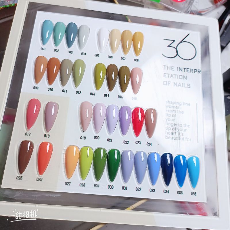 Sơn móng,sơn gel nail 36 màu bán lẻ siêu rẻ