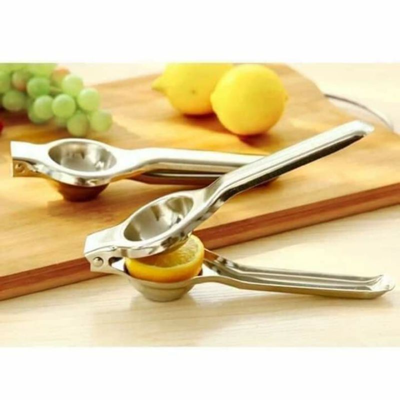 #Bếp thông minh# Dụng cụ ép, vắt nước chanh bằng inox -kẹp 2 mặt nhỏ gọn, inox ko han gỉ-nhanh chóng tiết kiệm thời gian