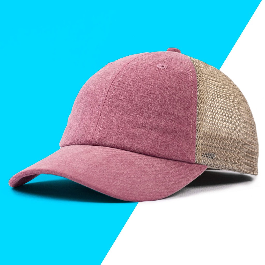 Nón Kết/ Mũ Lưỡi Trai Phối Lưới Unisex Non0605 Hồng, Kết Cấu Đơn Giản, Màu Sắc Đa Dạng, Kiểu Dáng Năng Động Trẻ Trung.
