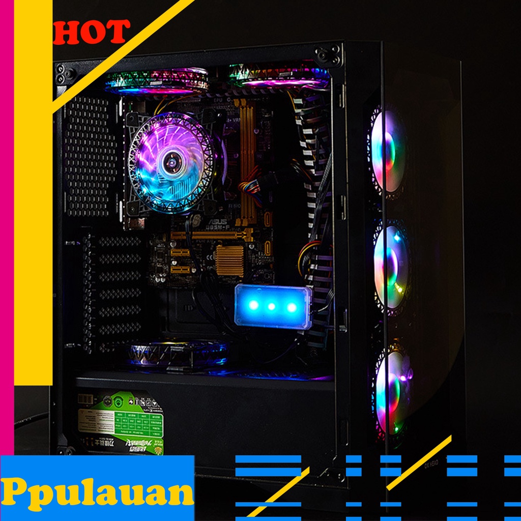 Quạt tản nhiệt có đèn LED không tiếng ồn mạnh mẽ cho máy tính để bàn