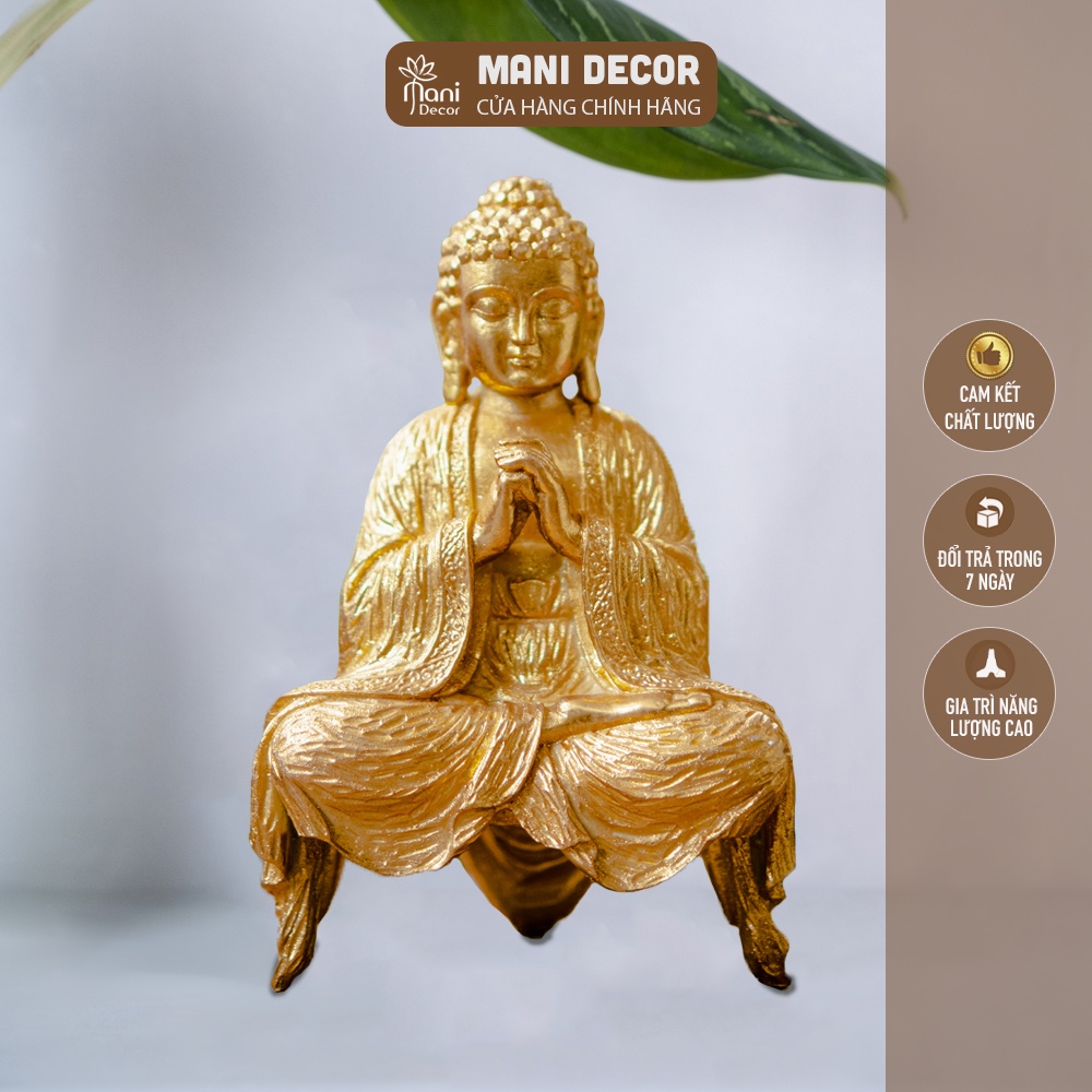 Tượng phât A Di Đà thành tựu mạ vàng đem lại tài lộc, giàu có và đầy đủ - Mani Decor