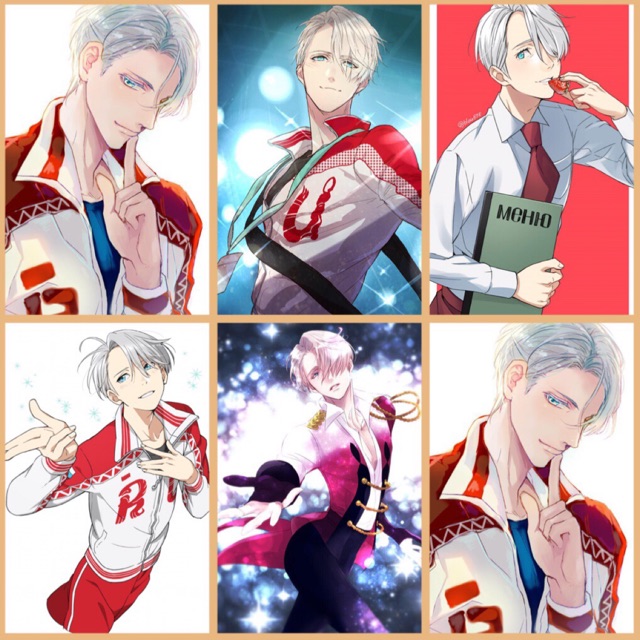 Ảnh poster yuri on lce victo nhiều mẫu có đề cần bóc dán