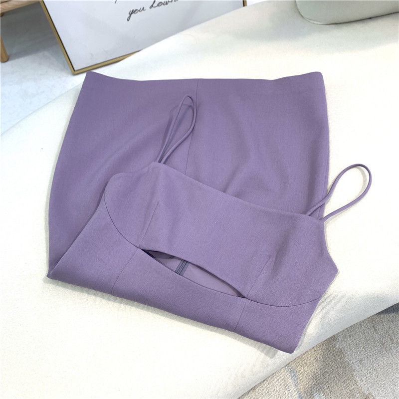 Bộ Áo Khoác Vest + Chân Váy Yếm Phong Cách Hàn Quốc Thời Trang Mùa Thu Mới