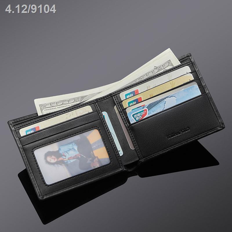 【Gói quà tặng】ví nam chính hãng Emperor Paul 2021 da mới siêu mỏng đựng thẻ ngắn giấy phép lái xe cho thanh ni