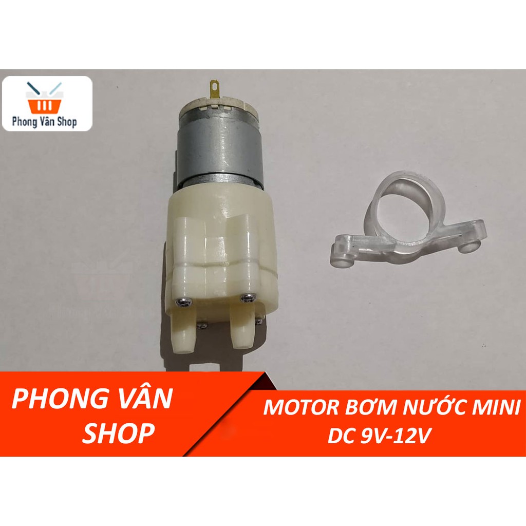 Combo motor bơm nước mini 12v - 2m ống dẫn nước tản nhiệt sò