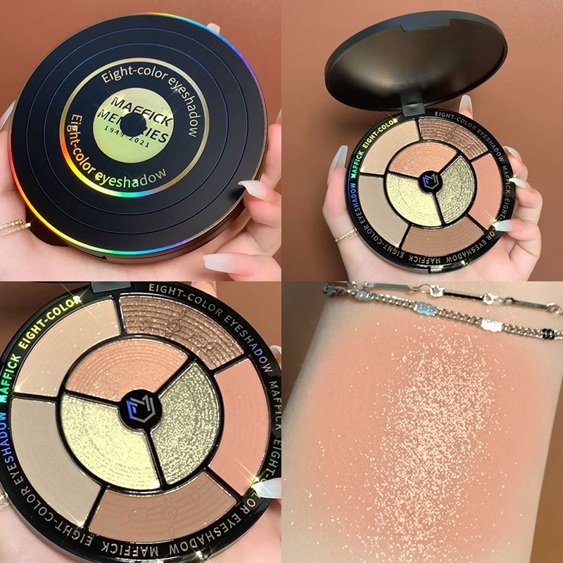 Bảng Phấn Mắt Mười Màu Sắc Long Lanh Không Thấm Nước Dễ Lên Màu