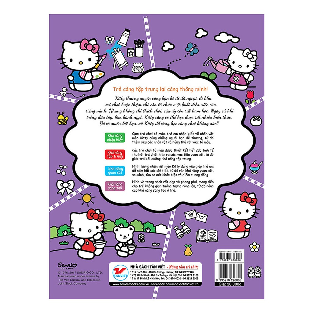 Sách - Hello Kitty - Rèn Luyện Khả Năng Sáng Tạo - Kitty Vui Học Vui Chơi