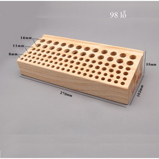Khay gỗ cắm tools - dụng cụ làm đồ da handmade