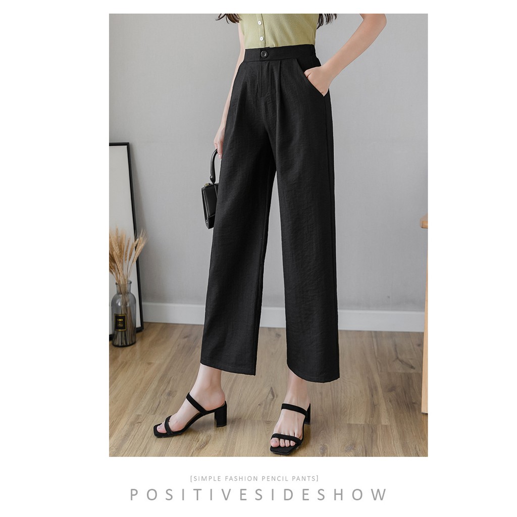 FREE SHIP QUẦN ĐŨI ỐNG RỘNG NỮ 2020 CHẤT ĐŨI MÁT - TÔN DÁNG CAO HƠN -SHEANBASIC | BigBuy360 - bigbuy360.vn