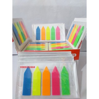 Giấy nhớ 5 màu mũi tên nhựa, giấy phân trang
