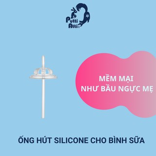 Ống hút Silicon - Dành cho bình sữa Putti Atti Hàn Quốc