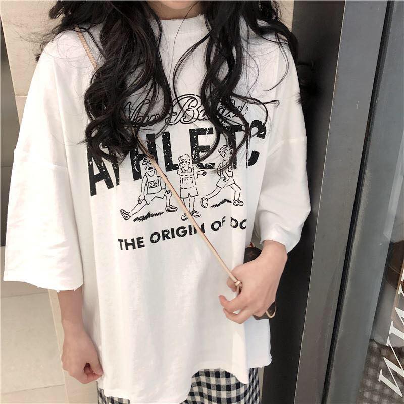 [Mã SKAMFSW175 giảm 10K đơn 50K] Áo thun tay lỡ form rộng - phông nam nữ cotton oversize - T shirt Athletic - 2N Unisex