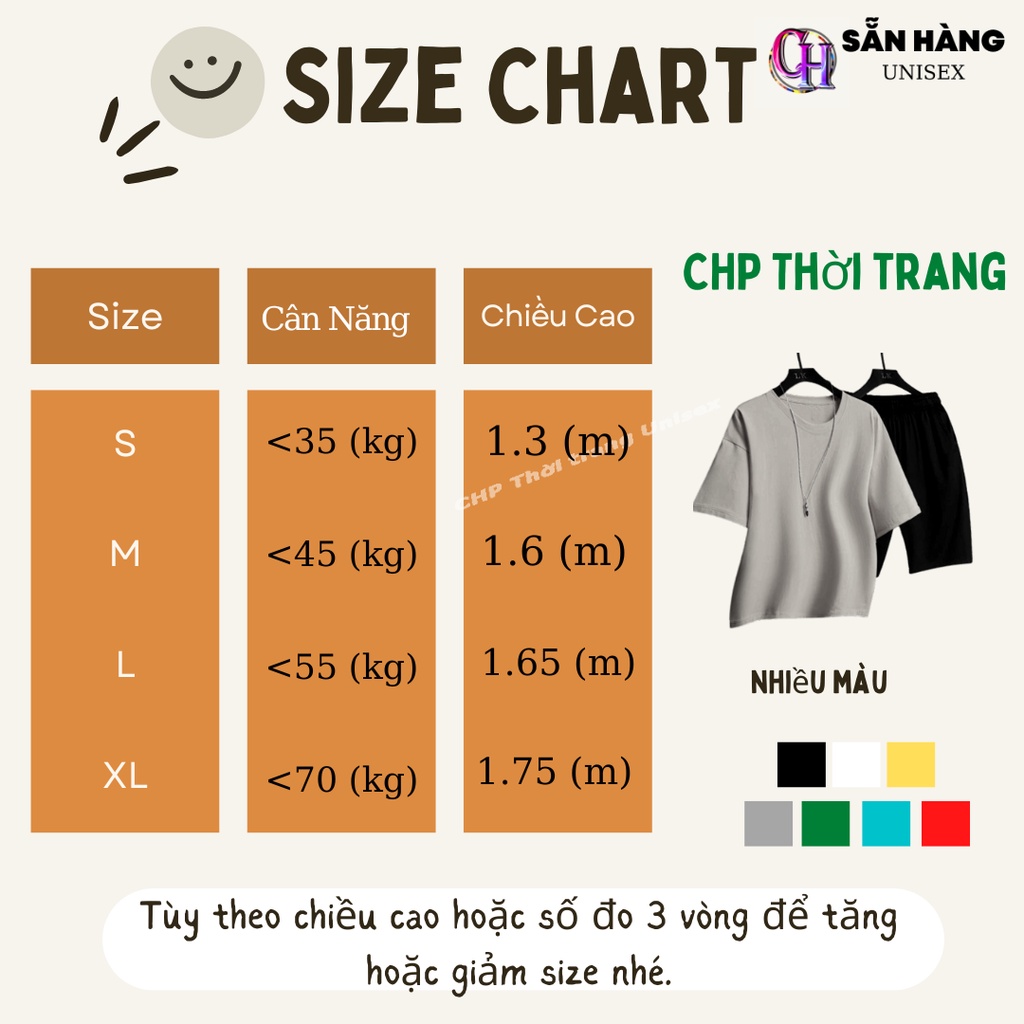 Đồ bộ thể thao nam mặc nhà mùa hè chất vải Cotton Xốp Thái mềm mại CHP