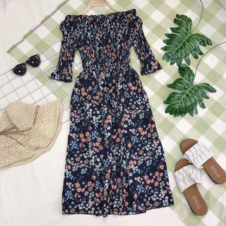 Đầm maxi trễ vai