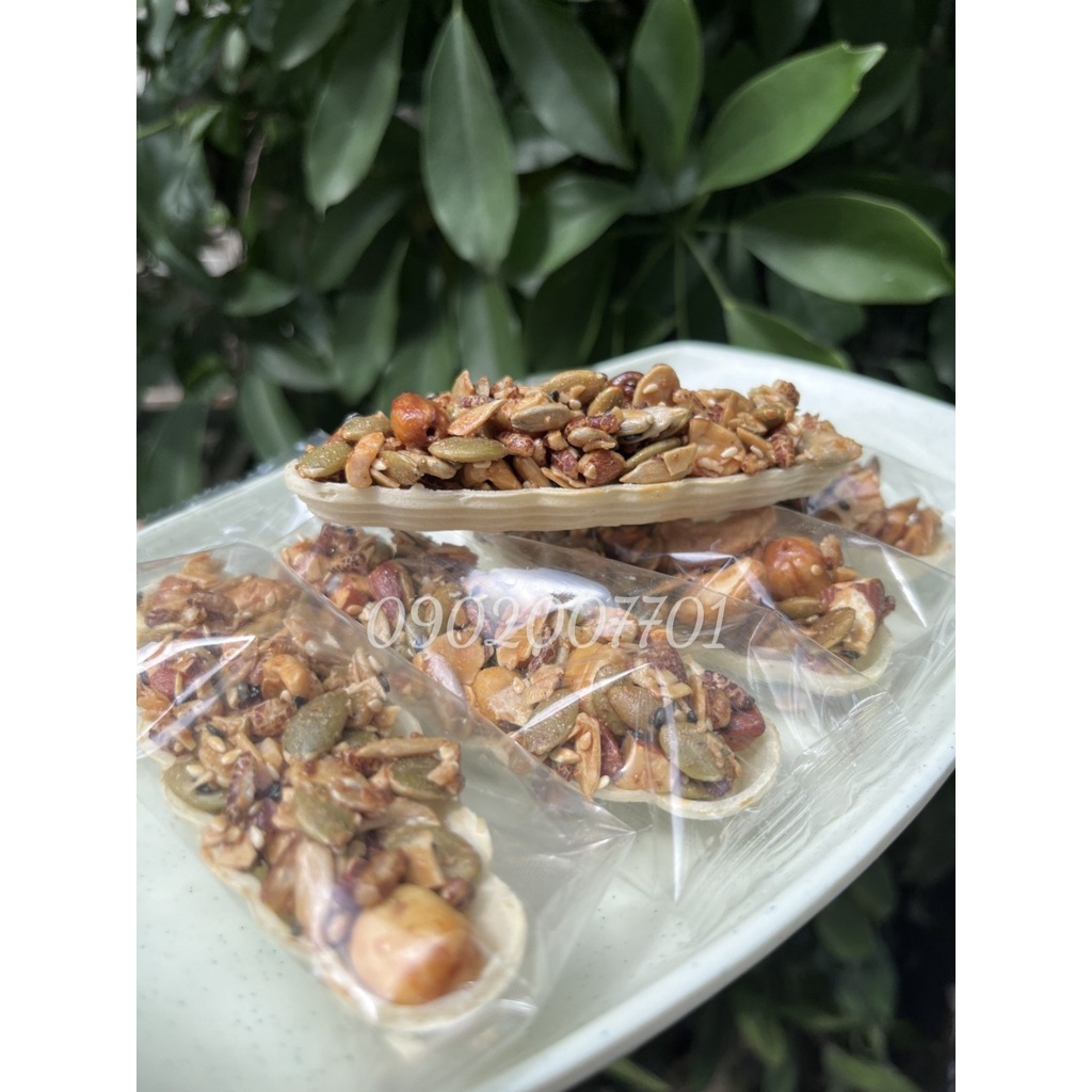 1 KG BÁNH THUYỀN SIÊU HẠT MIX DINH  DƯỠNG SIÊU NGON - GIẢM CÂN- ĐỒ ĂN VẶT