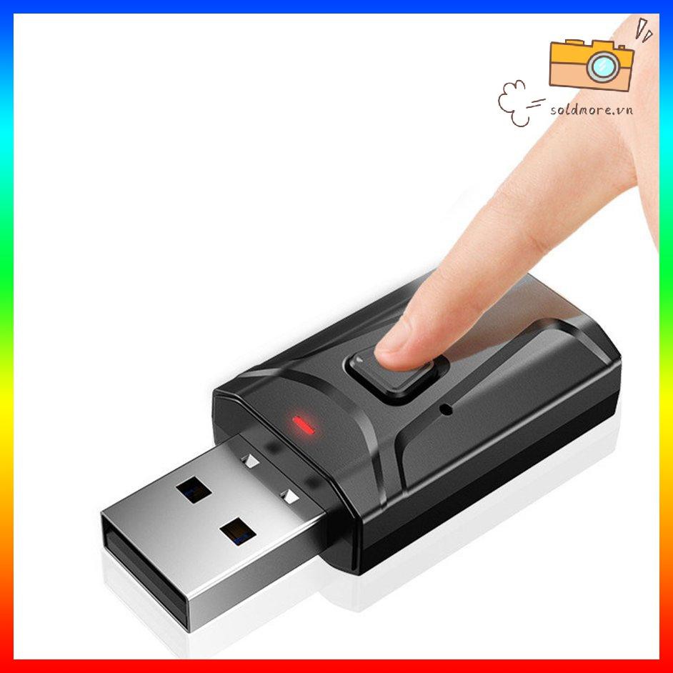 Bộ Thu Phát Âm Thanh Không Dây Usb 5.0 Cho Xe Hơi / Máy Tính