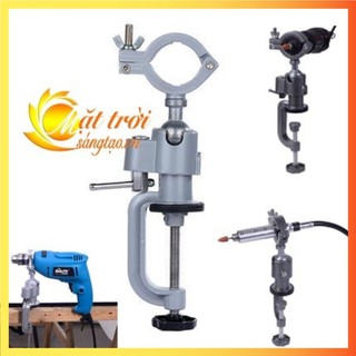 Giá đỡ máy khoan tay kẹp bàn 360 độ